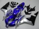 2007-2008 Honda CBR600RR Motorcycle Fairings - Silver Blue Glossy Black OEM Style Australia