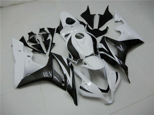2007-2008 Honda CBR600RR Bike Fairings - White Glossy Black Australia