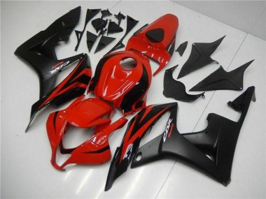 Affordable 2007-2008 Honda CBR600RR Motorcycle Fairings - Red Matte Black with Decals Australia