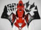 2007-2008 Honda CBR600RR Motorcycle Fairings - Red Matte Black with Decals Australia