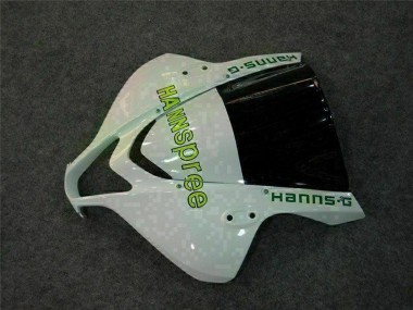 Affordable 2007-2008 Honda CBR600RR Motorcycle Fairing - White Green Glossy Black Hannspree Australia