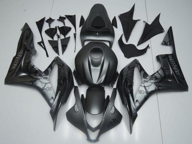 2007-2008 Honda CBR600RR Motorcycle Fairings - Matte Black Graffiti Australia