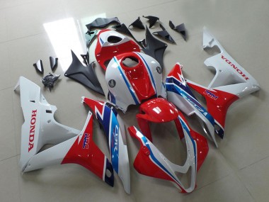 Affordable 2007-2008 Honda CBR600RR Motorcycle Fairings - White Red Light Blue HRC Australia