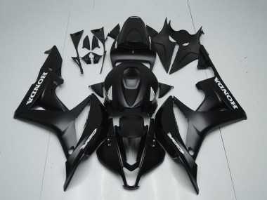 Affordable 2007-2008 Honda CBR600RR Motorcycle Fairings - Matte Black White Decals Australia