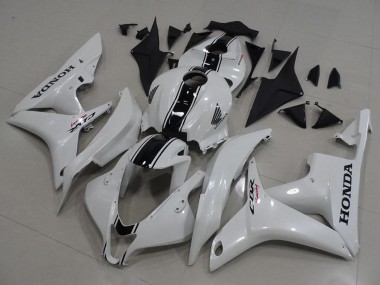 Affordable 2007-2008 Honda CBR600RR Motorcycle Fairing Kits - White Glossy Black Australia