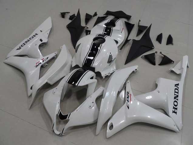 2007-2008 Honda CBR600RR Motorcycle Fairing Kits - White Glossy Black Australia