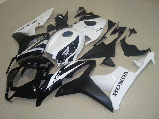 2007-2008 Honda CBR600RR Motorcycle Fairings - White Glossy Black Matte Black Australia