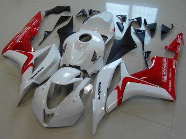 Affordable 2007-2008 Honda CBR600RR Motorcycle Fairings - White Red Racing Style Australia