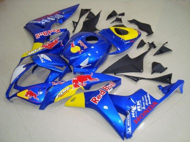 Affordable 2007-2008 Honda CBR600RR Motorcycle Fairing - Blue Yellow Red Bull Australia
