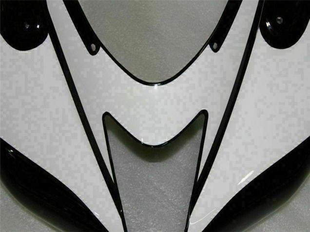 2007-2008 Kawasaki ZX6R Motorcycle Fairings - Black White Australia