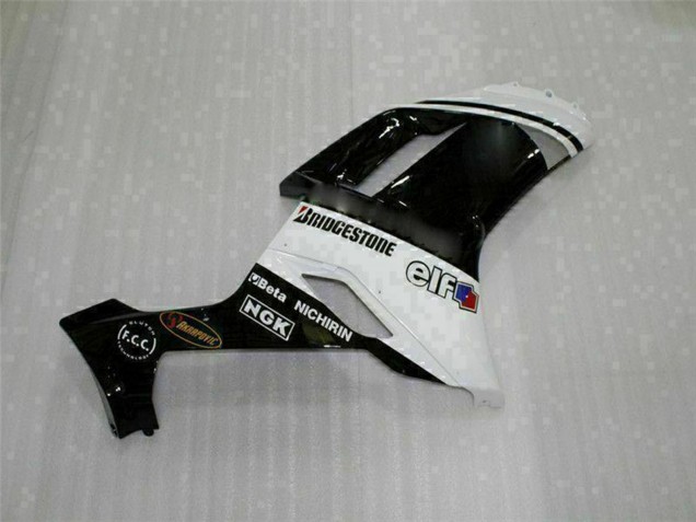 2007-2008 Kawasaki ZX6R Motorcycle Fairings - Black White Australia