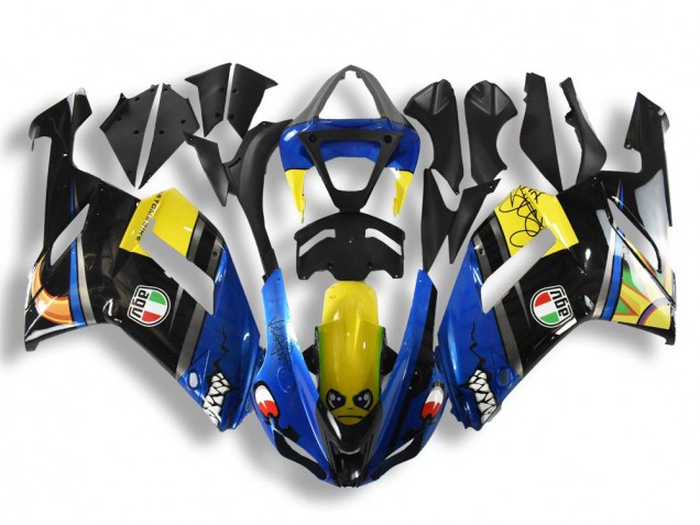 2007-2008 Kawasaki ZX6R Motorcycle Fairings - Blue Shark Australia
