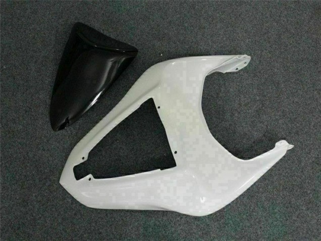 2007-2008 Kawasaki ZX6R Motorcycle Fairings - Black White Elf Australia