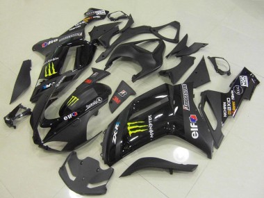 Affordable 2007-2008 Kawasaki ZX6R Motorcycle Fairings - Black Monster Australia