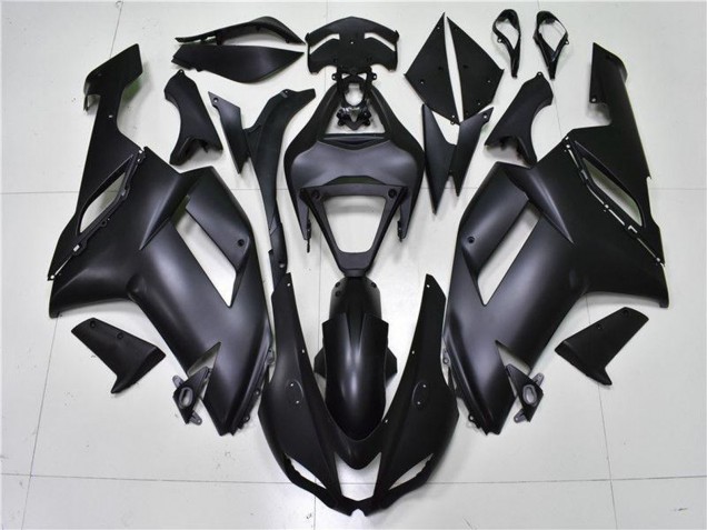 2007-2008 Kawasaki ZX6R Motorcycle Fairings - Matte Black Australia