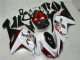 2007-2008 Kawasaki ZX6R Motorcycle Fairings - White Black Red Australia