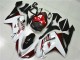 2007-2008 Kawasaki ZX6R Motorcycle Fairings - White Black Red Australia