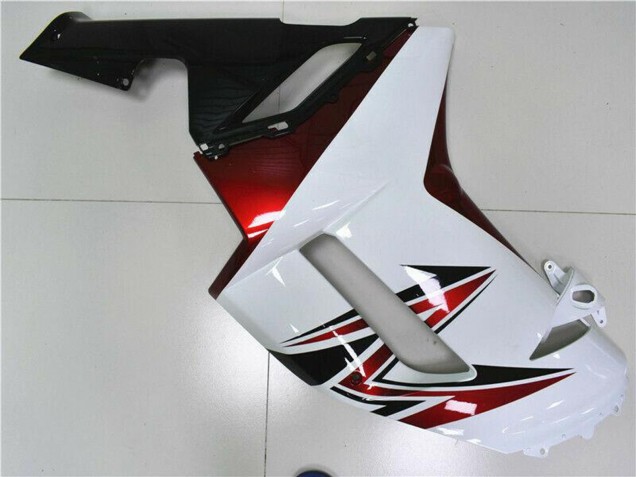 2007-2008 Kawasaki ZX6R Motorcycle Fairings - White Black Red Australia