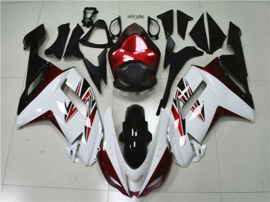 Affordable 2007-2008 Kawasaki ZX6R Motorcycle Fairings - White Black Red Australia
