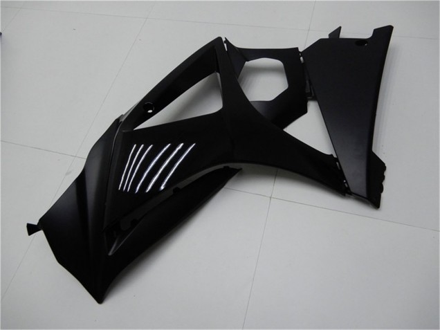 2007-2008 Suzuki GSXR 1000 Motorcycle Fairings - Glossy Black Matte Black No Decal Australia