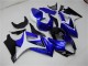 2007-2008 Suzuki GSXR 1000 Motorcycle Fairings - White Blue Black No Decal Australia