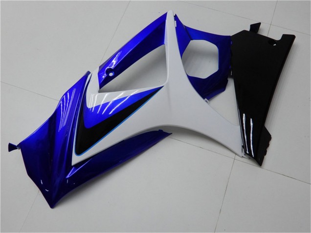 2007-2008 Suzuki GSXR 1000 Motorcycle Fairings - White Blue Black No Decal Australia
