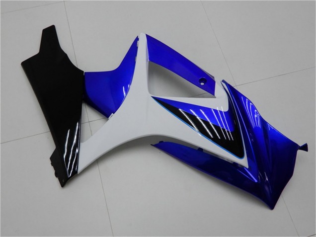 2007-2008 Suzuki GSXR 1000 Motorcycle Fairings - White Blue Black No Decal Australia