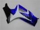 2007-2008 Suzuki GSXR 1000 Motorcycle Fairings - White Blue Black No Decal Australia
