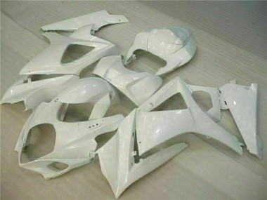 Affordable 2007-2008 Suzuki GSXR 1000 Motorcycle Fairings - White Australia
