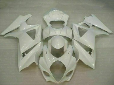 Affordable 2007-2008 Suzuki GSXR 1000 Motorcycle Fairings - White Australia