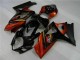2007-2008 Suzuki GSXR 1000 Motorcycle Fairings - Black Orange Australia