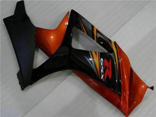 2007-2008 Suzuki GSXR 1000 Motorcycle Fairings - Black Orange Australia