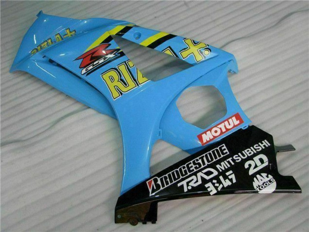 2007-2008 Suzuki GSXR 1000 Motorcycle Fairing Kits - Blue Gold Black Rizla Australia