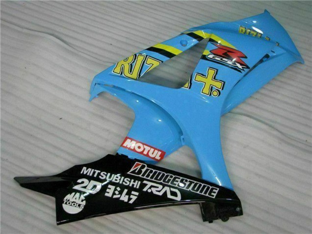 2007-2008 Suzuki GSXR 1000 Motorcycle Fairing Kits - Blue Gold Black Rizla Australia