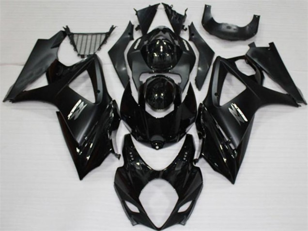 2007-2008 Suzuki GSXR 1000 Motorcycle Fairings - Glossy Black Matte Black White Australia