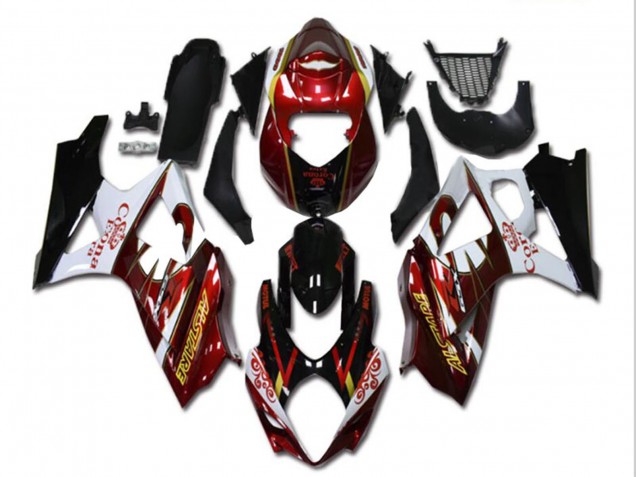2007-2008 Suzuki GSXR 1000 Motorcycle Fairings - Red White Black Corona Australia