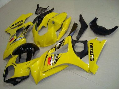 Affordable 2007-2008 Suzuki GSXR 1000 Motorcycle Fairing - Yellow Glossy Black Australia