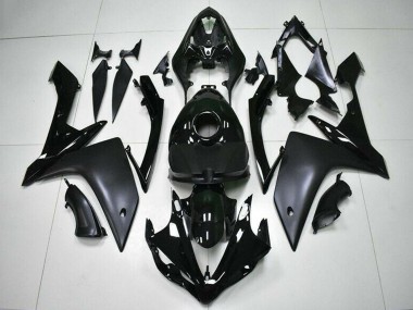 Affordable 2007-2008 Yamaha YZF R1 Motorcycle Fairings - Glossy Black Matte Black Australia