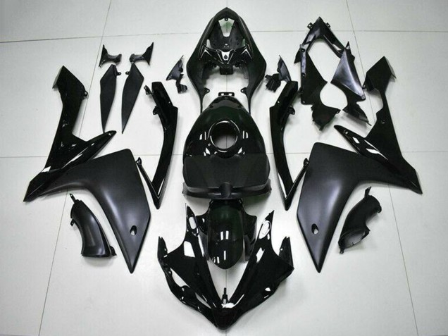 2007-2008 Yamaha YZF R1 Motorcycle Fairings - Glossy Black Matte Black Australia