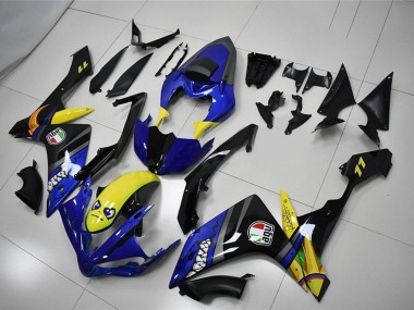 Affordable 2007-2008 Yamaha YZF R1 Motorcycle Fairings - Blue Yellow Black Shark Australia