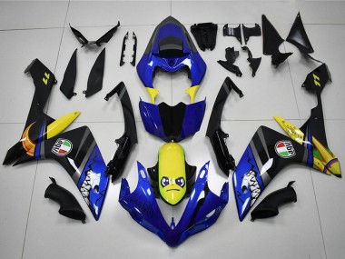Affordable 2007-2008 Yamaha YZF R1 Motorcycle Fairings - Blue Yellow Black Shark Australia