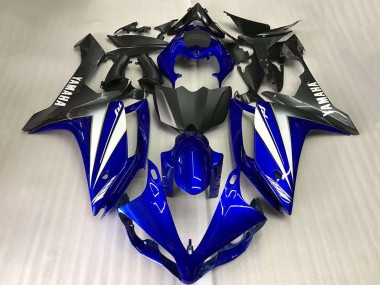 Affordable 2007-2008 Yamaha YZF R1 Motorcycle Fairings - Blue White Matte Black Australia