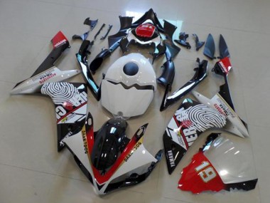 Affordable 2007-2008 Yamaha YZF R1 Motorcycle Fairings - White Red Black Yellow Dark Dog Australia
