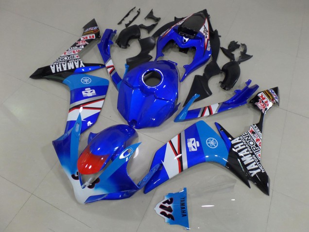 2007-2008 Yamaha YZF R1 Motorcycle Fairings - Blue White Red Black Australia