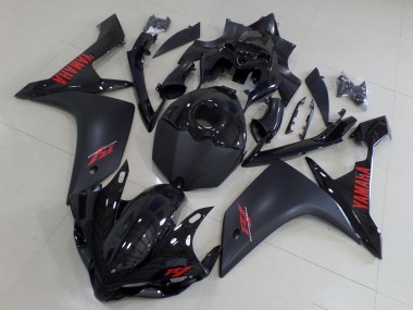 Affordable 2007-2008 Yamaha YZF R1 Motorcycle Fairings - Glossy Black Matte Black Red Australia