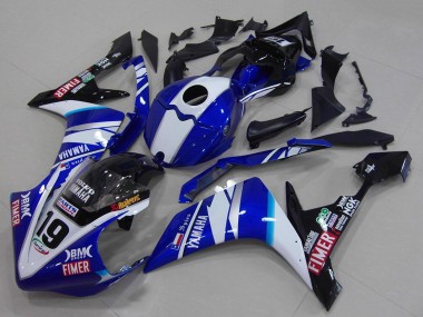 Affordable 2007-2008 Yamaha YZF R1 Motorcycle Fairings - White Blue Black Volvo Fimer Australia