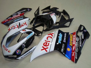 Affordable 2007-2014 Ducati 1098 Motorcycle Fairings - White Blue Red Glossy Black Black Xerox Valsir Australia