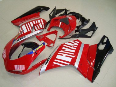 Affordable 2007-2014 Ducati 848 1098 1198 Motorcycle Fairings - Silver Blue Red Glossy Black Australia