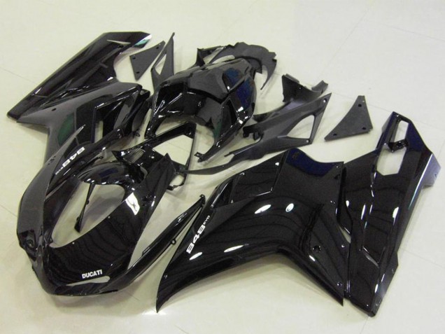 2007-2014 Ducati 848 Motorcycle Fairings - Glossy Black Australia