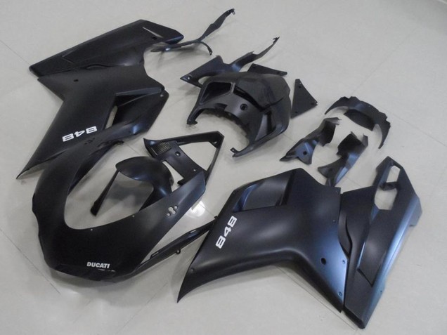 2007-2014 Ducati 848 Motorcycle Fairing Kits - Matte Black Australia